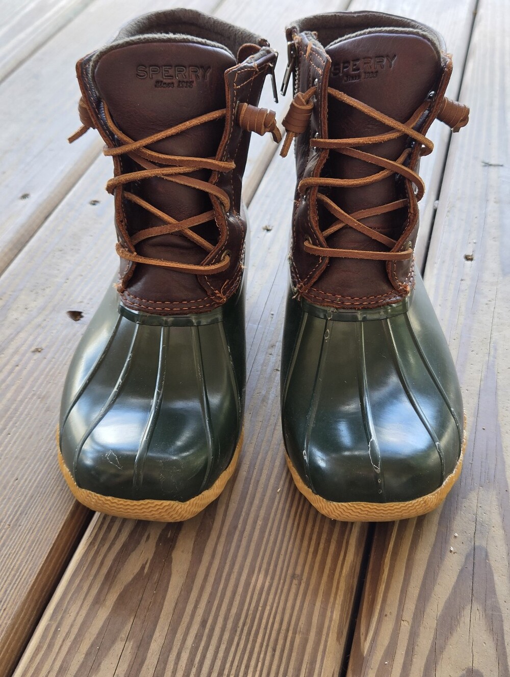Sperry Top-Sider Women's Saltwater Waterproof Duck Boots – Size 8